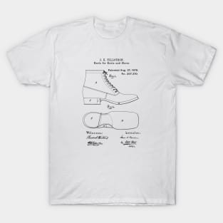 Vintage 'Heels for Boots & Shoes" Patent Art c1878 T-Shirt